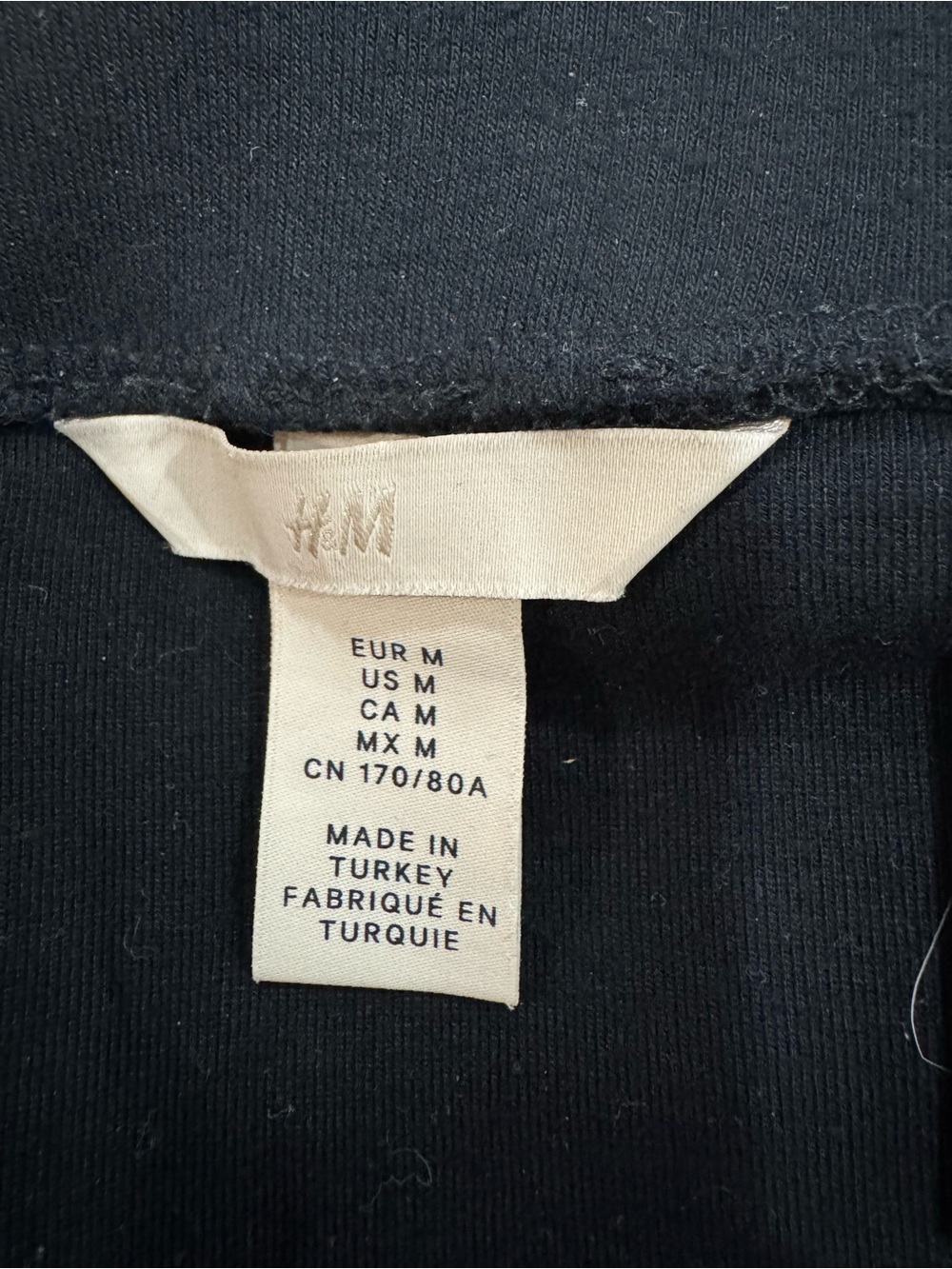H&M Black Midi Skirt - Classic Fit